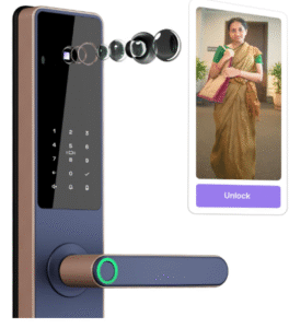 door lock with camera